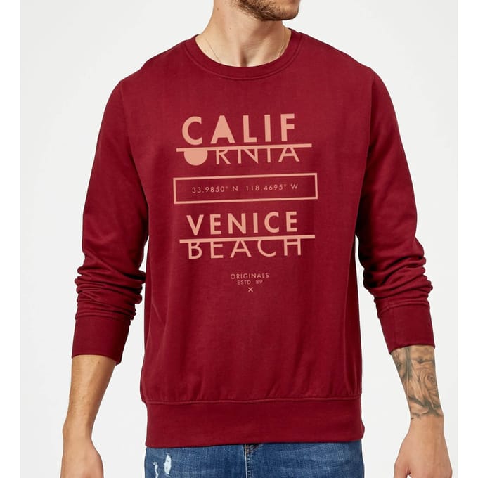 Venice Beach Sweatshirt - Burgundy - L