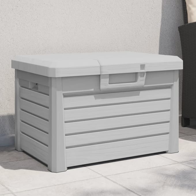 vidaXL - Kussenbox - 73x50,5x46,5 - cm - polypropeen - grijs