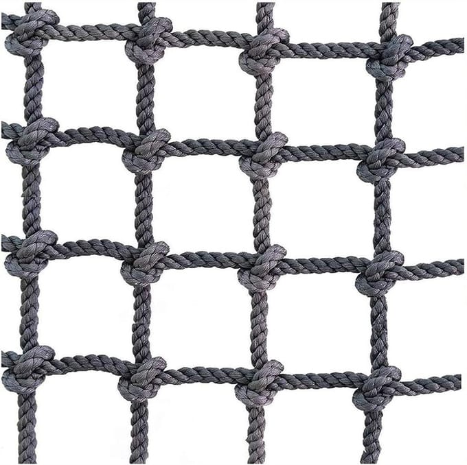 Klimnet Kinderen Volwassenen - Speeltuin Net - Buiten Spelen - Duurzaam Polyamide - 1x5m - Zwart