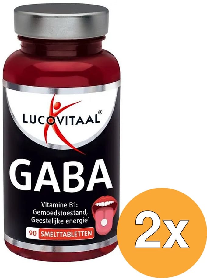 2x Lucovitaal GABA (90 smelttabletten)