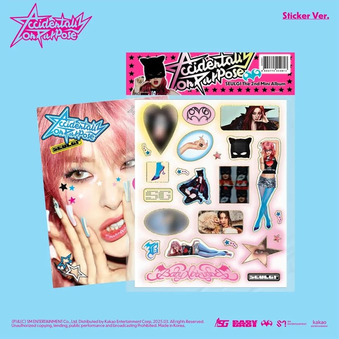 SEULGI - [PER ONGELUK OPZETTELIJKE WIJZE] 2e Mini Album STICKER Versie