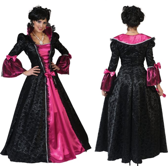 Verkleedkleding - Baroque Jurk Victoria - Maat 36/38