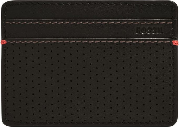 FOSSIL Kaarthouder Rennsport Card Case Black Zwart