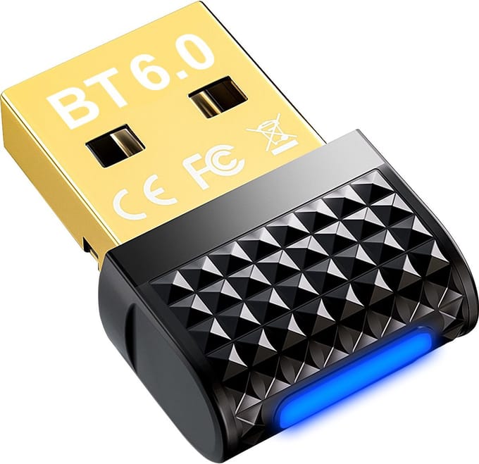 Sounix Bluetooth 6.0 adapter - USB-adapter - Plug and Play - tot 20 meter - Windows 11/10/8.1/8