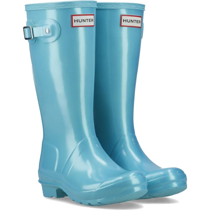 Hunter Original Nebula Rubberen Zwembad Blauwe Wellington Laarzen
