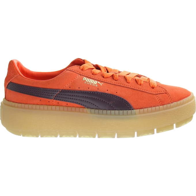 PUMA Platform Blok Oranje Damestrainers