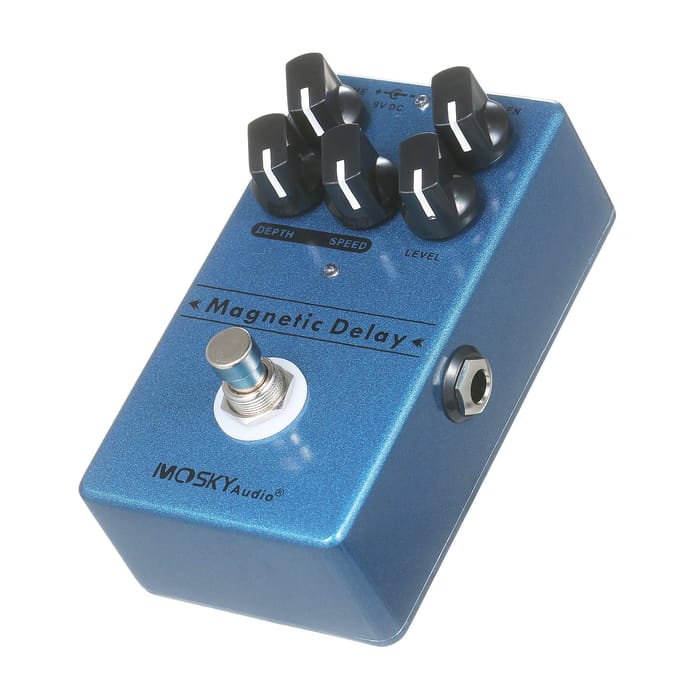MOSKYaudio Vertraging Galm Effect Pedaal Gitaar Effecten Vertraging Effect Pedaal blauw