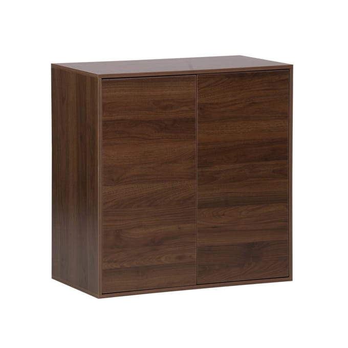 sweeek - Decoratieve opbergmodule houtdecor 2 deuren 70cm - kompo