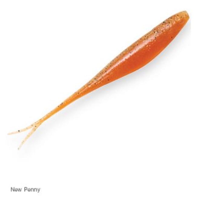 Zman Soft Lure Jerk ShadZ 5 Inch 5/Pack Nieuwe Penny (2710)