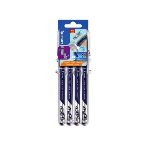 Pilot Frixion uitwisbare fineliner set - 4 stuks in diverse kleuren