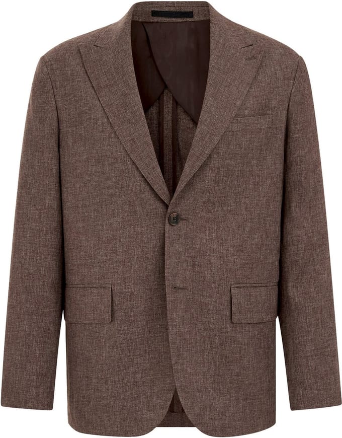 Van Gils Heren regular fit blazer van linnenmix