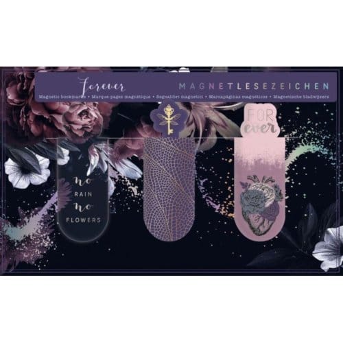 Magnetische boekenlegger - Forever - set van 3 - 2,1x5,5cm