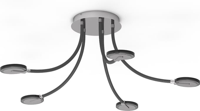 Steinhauer - plafonniere - Turound - staal - metaal - Ø 92cm - LED - 3376ST