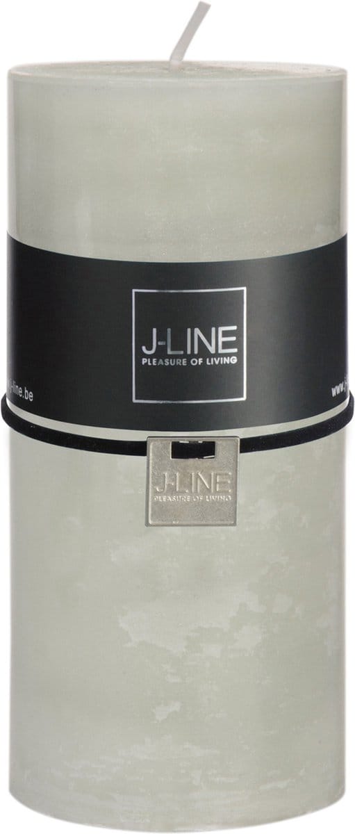 J-Line cilinderkaars - poedergroen - large - 52U - 6 stuks