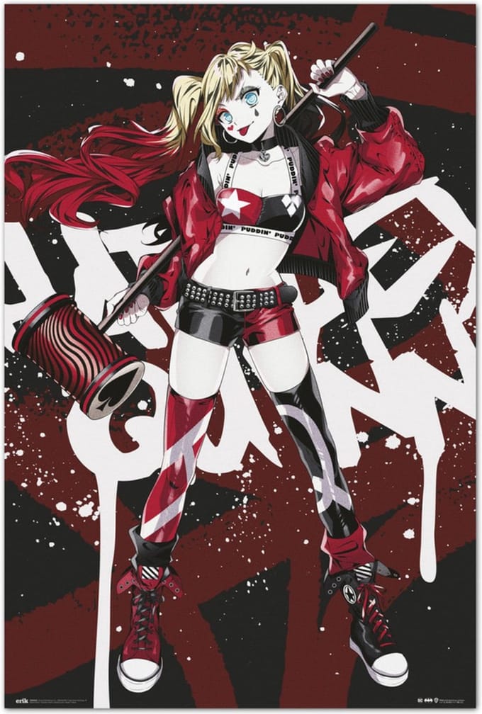 Poster DC Comics - Harley Quinn Anime 61x91,5cm