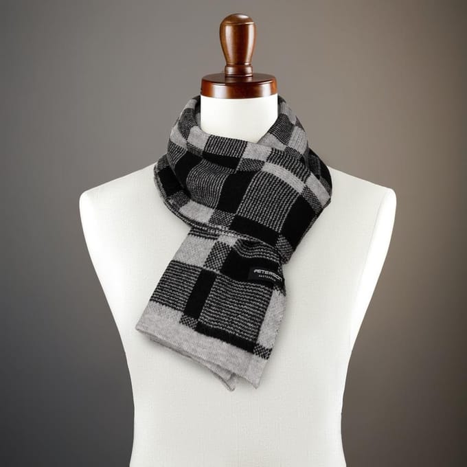 Peterson - Herensjaal - Lang - Winter - Ruitpatroon