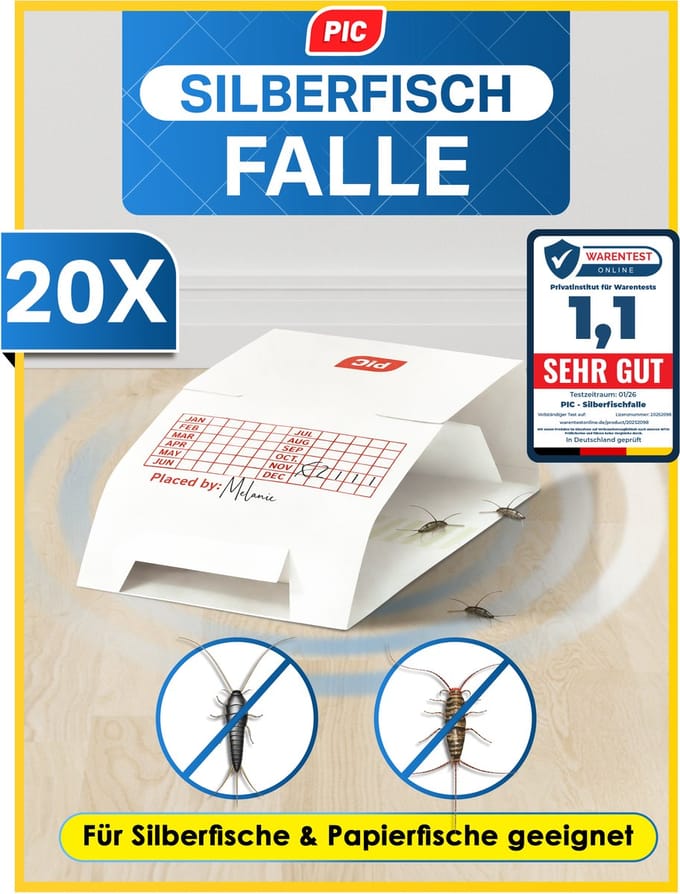 PIC Silberfischfalle 20x