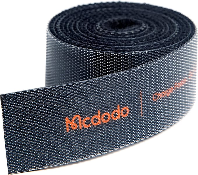 McDodo VS-0960 Kabelorganizer Belt, Velcro, 1m, Zwart