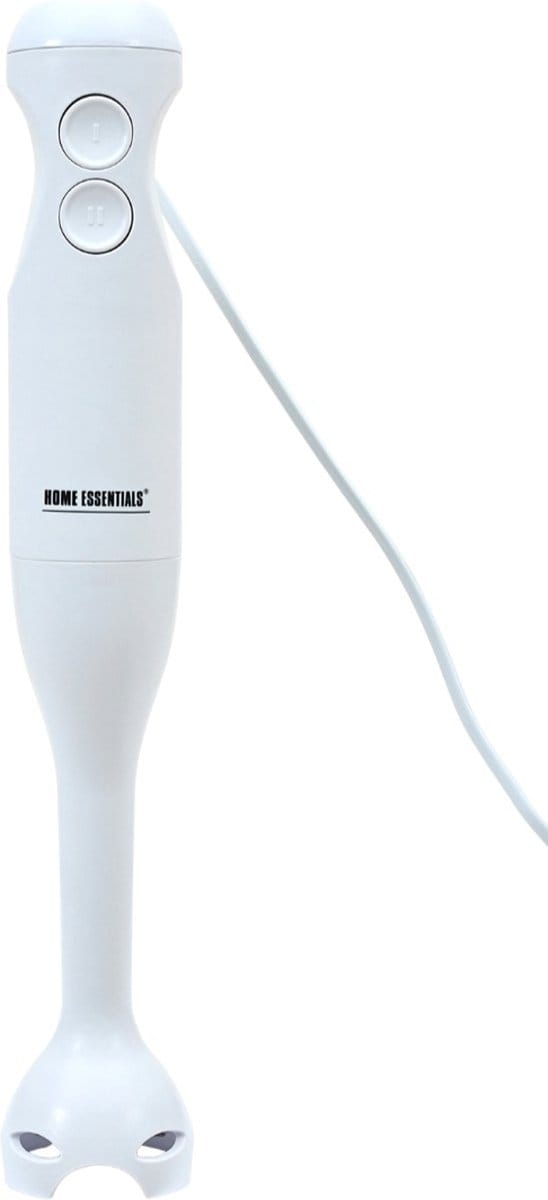 HOME ESSENTIALS Staafmixer-easy cleaning- 2 snelheden-RVS messen-350 w-wit