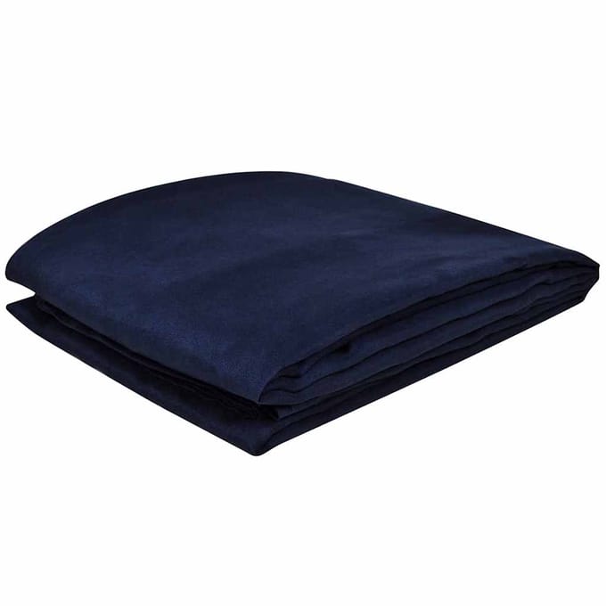 vidaXL - Bankhoes - microsuede - marineblauw - 210 - x - 280 - cm