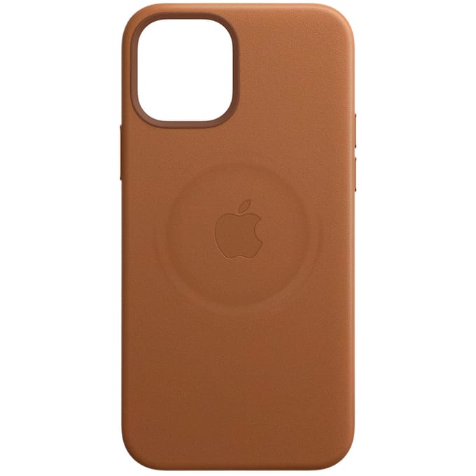 Leather Backcover MagSafe voor de Apple iPhone 12 Mini - Saddle Brown