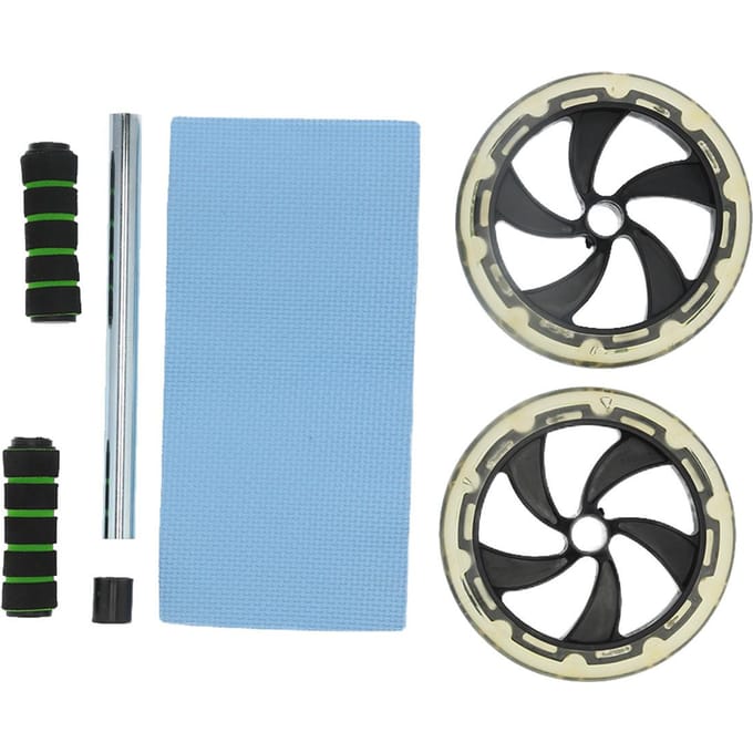 200mm Buikwiel Roller Antislip Dubbele Wielen Oefenroller voor Core Workout gray