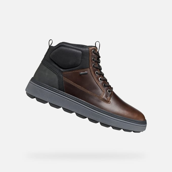 GEOX SPHERICA ECUB-1.1 ABX HEREN - DONKERBRUIN/ZWART