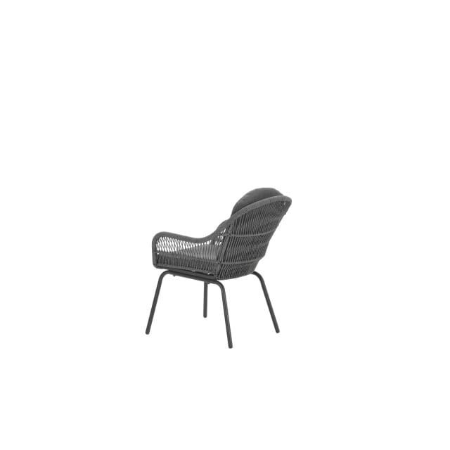 Garden Impressions Triton dining stoel - rope light grey - carbon black/ mystic grey