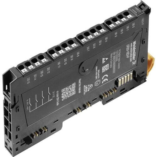 Weidmüller - UR20-16DI-P 1315200000 - PLC - ingangsmodule - 24 V DC - Zwart