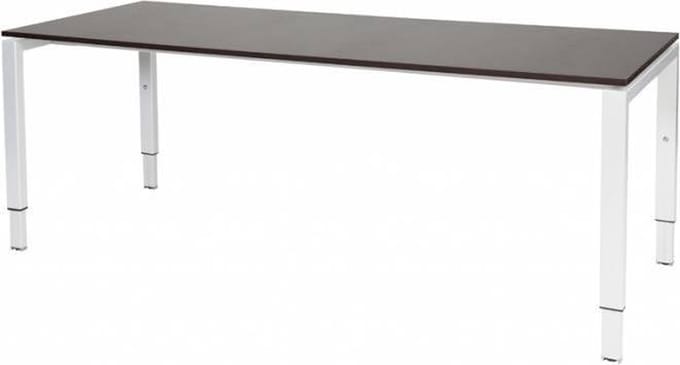 Verstelbaar Bureau - Domino 200x80 logan - wit frame