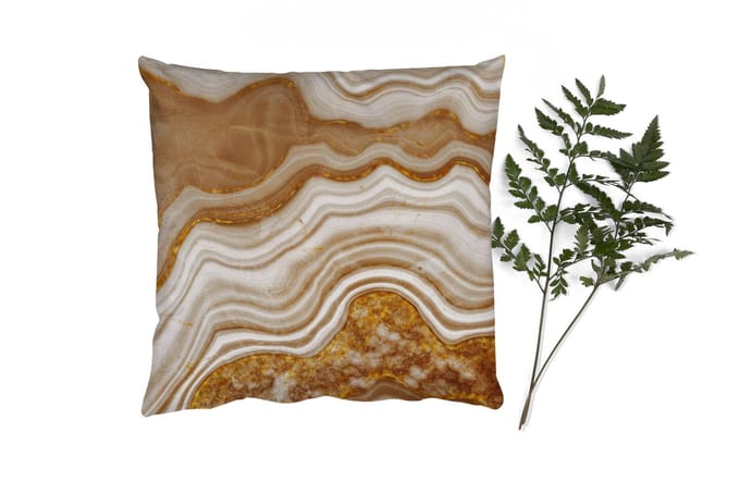 Sierkussens - Kussentjes Woonkamer - 60x60 cm - Glitter - Goud - Agaat - Edelstenen