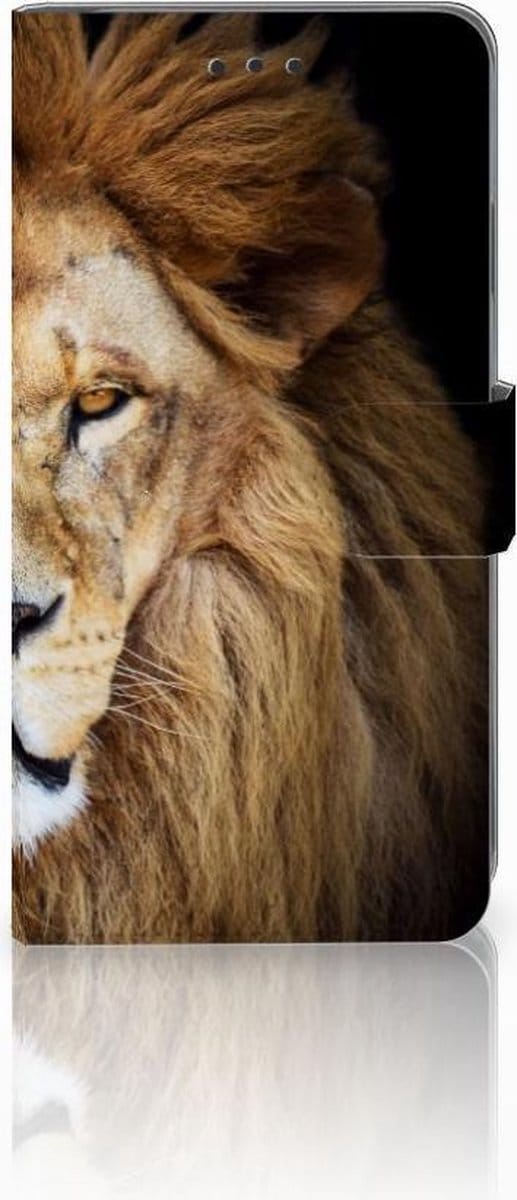 Apple iPhone Xs Max Telefoonhoesje met Pasjes Leeuw
