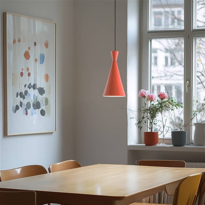 Opviq Hanglamp Tom, oranje, metaal, Ø 19 cm, E27