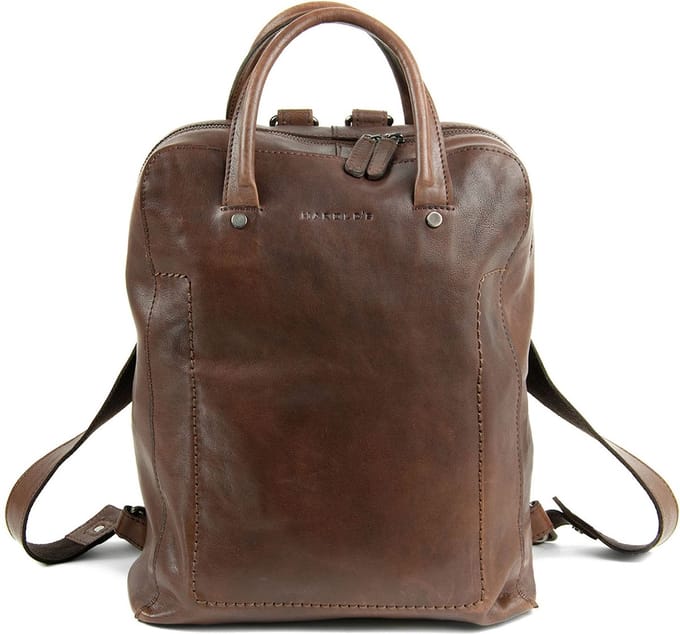 HAROLD'S Leren vrijetijdsrugzak rugzak Caugio Backpack Brown donkerbruin