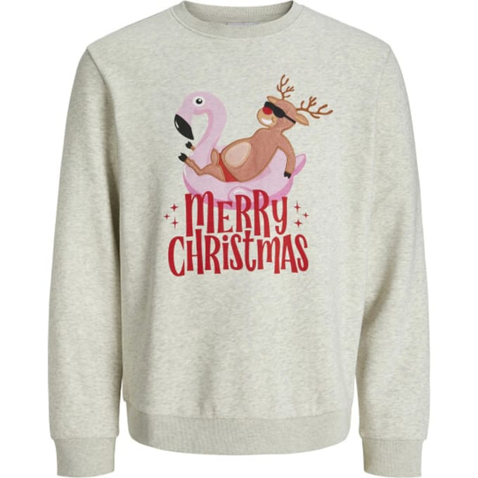 JACK&JONES - JJCHRISTMAS SWEAT CREW NECK XMAS - Heren - Sweaters