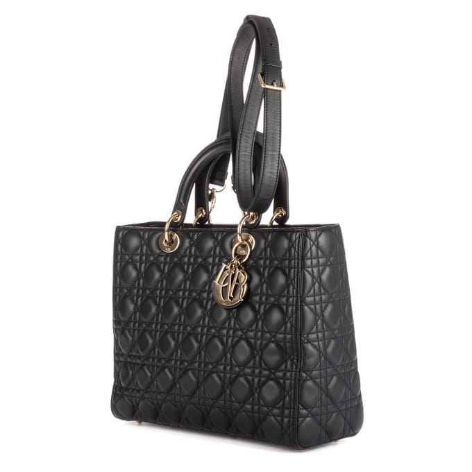 Large Lady Dior Zip GM Schoudertas