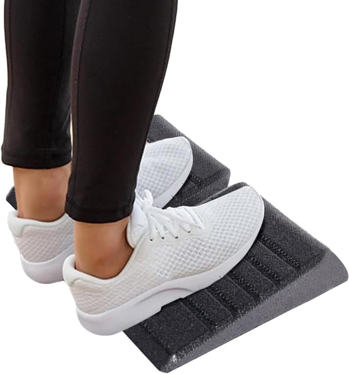 Squat Blocks Wedge - Calf Stretching Ramp - Kracht Training - Dubbel Helling Ontwerp