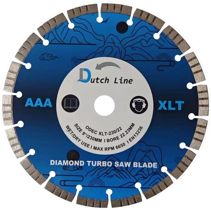 DutchLine - Turbo Diamant Zaagblad - 230mm 22.23mm