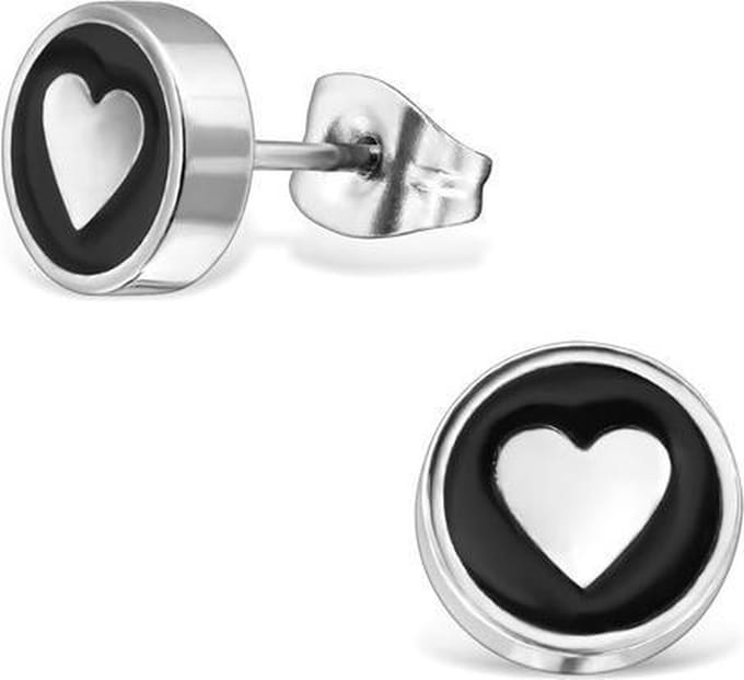 Amanto Oorbellen Bren - 316L Staal - Hart - Ø8mm