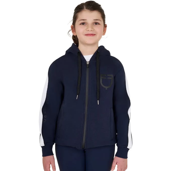 Gemonteerde fleece met capuchon voor meisjes Equestro