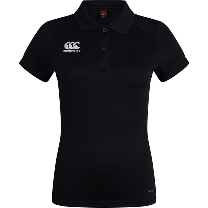 Canterbury Dames/Dames Club Dry Poloshirt (Zwart)