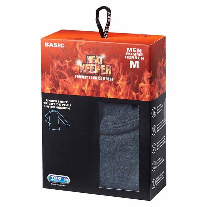 Thermoshirt heren - Antraciet melange - XL - 1-Stuk