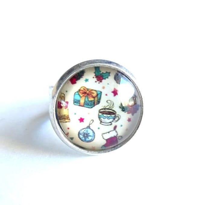 2 Love it Kerstpret - Ring - Verstelbaar in maat - Doorsnee 12 mm - Kerst