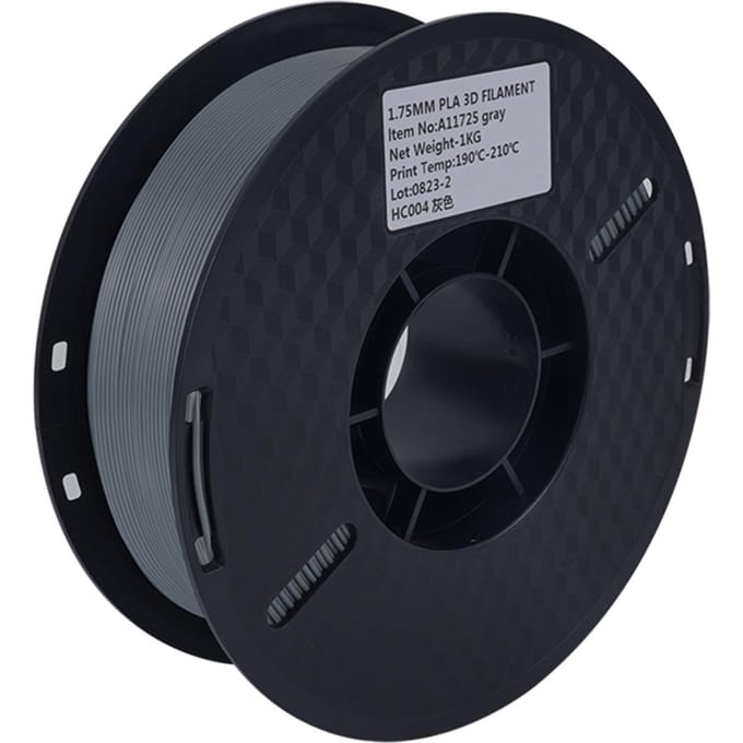 KINGROON 3D-printer PLA-filament 1KG 1,75 mm Hoge kwaliteit 3D-printmateriaal Afbreekbaar gray