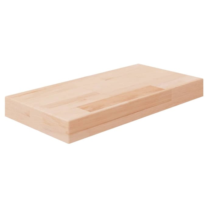 vidaXL - Plank - 40 - x - 20 - x - 4 - cm - onbewerkt - massief - eikenhout