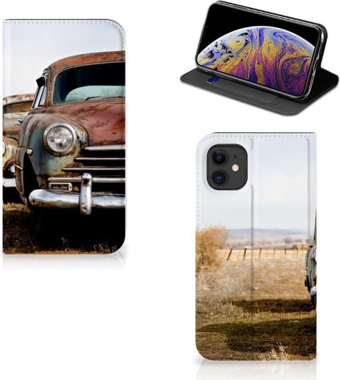 Apple iPhone 11 Stand Case Vintage Auto