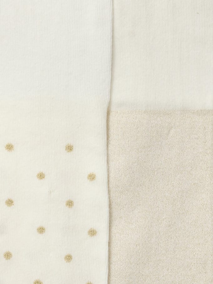 Vertbaudet Set van 2 paar iriserende panty's voor meisjes