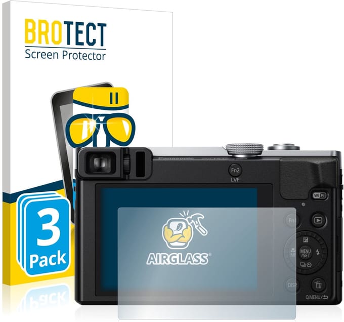 Screenprotector 3 Stuks voor Panasonic Lumix DMC-TZ70 Beschermglas transparant