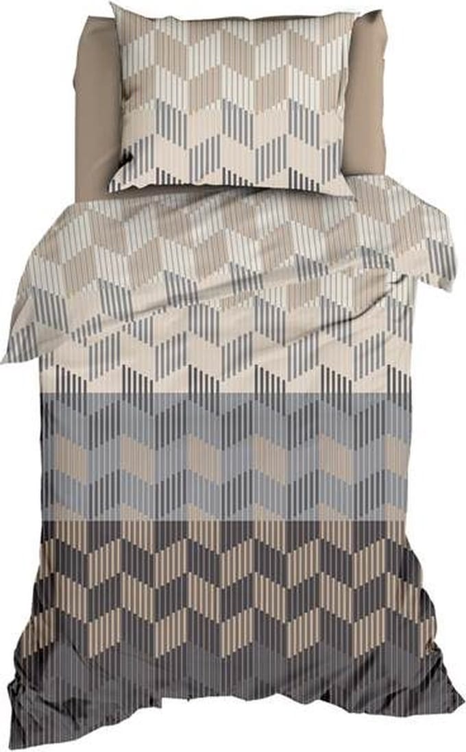 Satin d'Or Coperni Dekbedovertrek - Eenpersoons - 140x200/220 cm - Beige