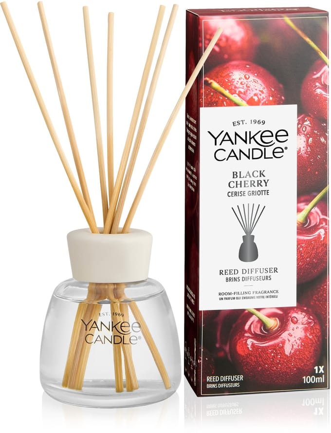 Yankee Candle - Black Cherry Geurstokjes 100 ml - tot 6 weken geur